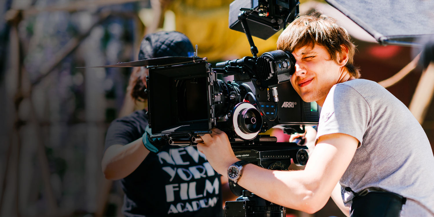 man filming with ArriCam camera 