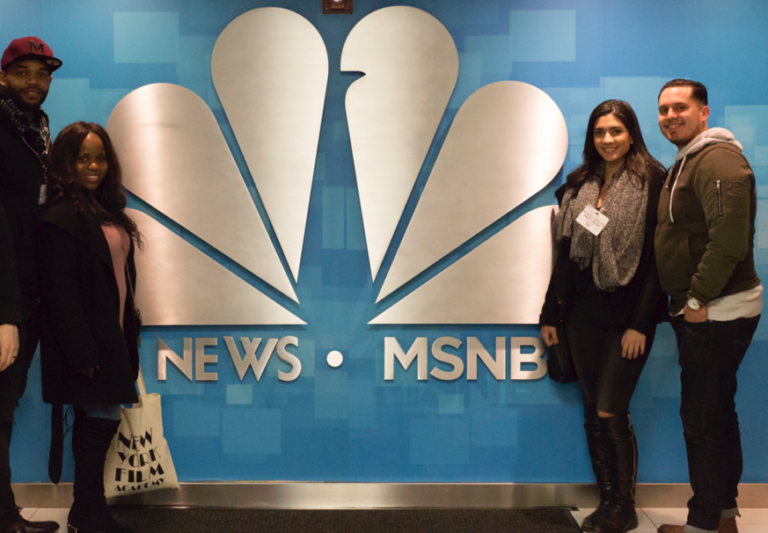 Aspiring Broadcast Journalists Learn the Ropes with Colonel Jack Jacobs at MSNBC/NBC Studios