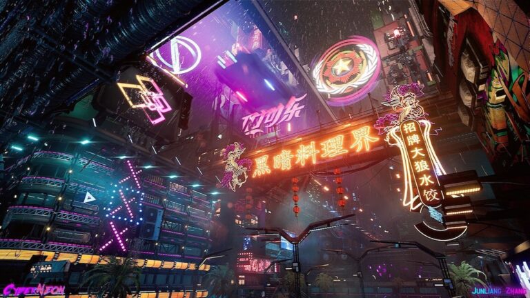 New York Film Academy (NYFA) BFA Game Design Alum Crafts Breathtaking World of ‘CyberNeon’