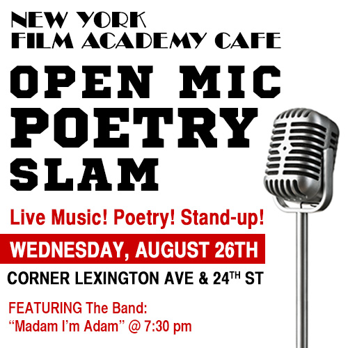 Open Mic Slam at New York Film Academy Café