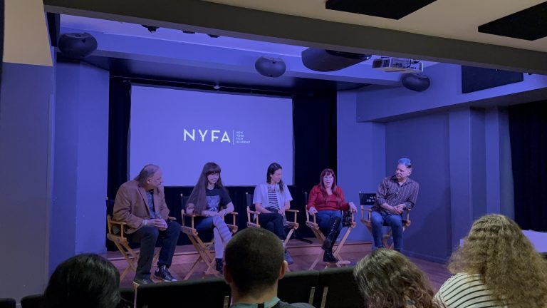 Actors and filmmakers, Sue Ann Pien and Bella Zoe Martinez, along with producers Andy Raffi and Melissa Martinez-Raffi from the short film Once More, Like Rain Man